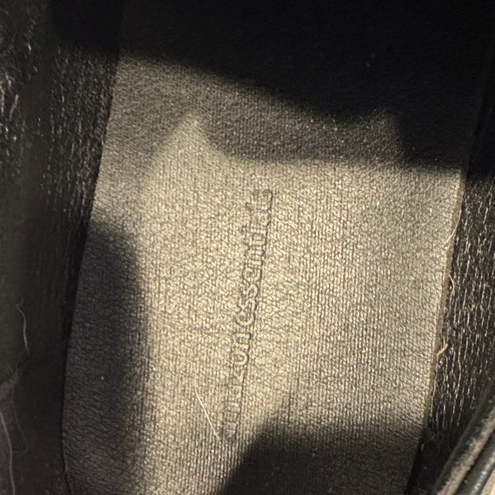 Amazon Essentials Black Leather Derbys - image 2